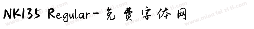 NK135 Regular字体转换